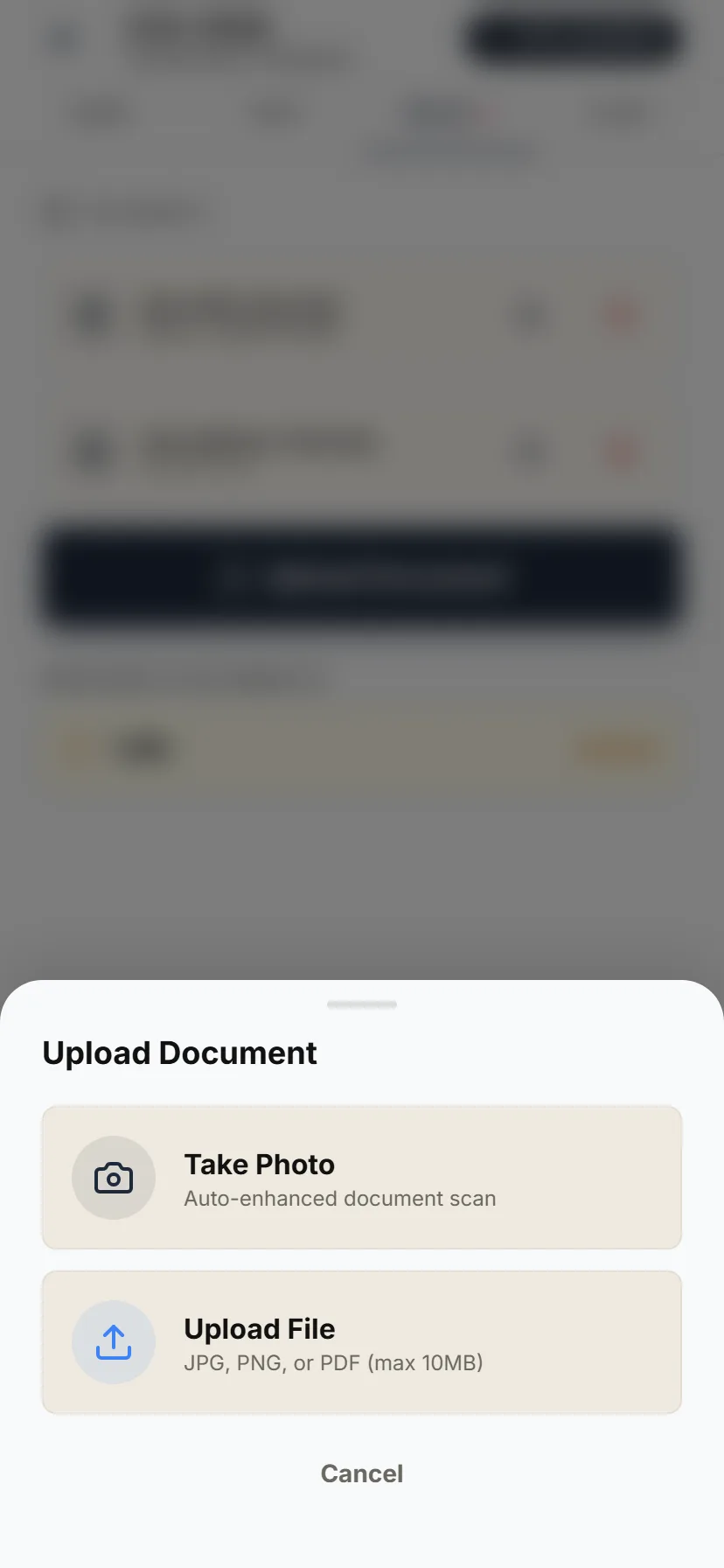 Documents & POD screenshot